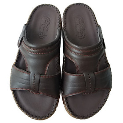 Dép Nam Quai Ngang Đế Doctor BIGGBEN Da Bò Thật DN337