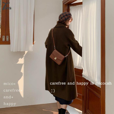 Túi đeo vai nữ Micocah 2021 thiết kế sang trọng với da gân, phong cách retro Hàn Quốc (FSE503) (M414)