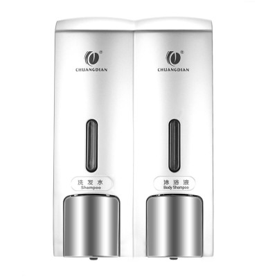 Hộp đựng dầu gội treo tường 2 ngăn bằng chất liệu ABS