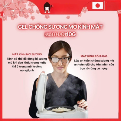 Gel lau kính chống bám sương mù, hơi nước cho mắt kính
