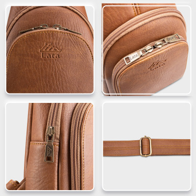 Balo Lata ( Thời trang nam đi chơi - Balo đeo chéo da BALC28 )