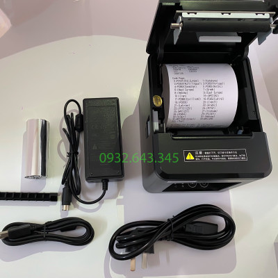 Máy in bill, in hóa đơn K80 chính hãng Xprinter XP-T80U cổng USB, LAN in bill từ điện thoại và máy tính - Hàng Chính Hãng