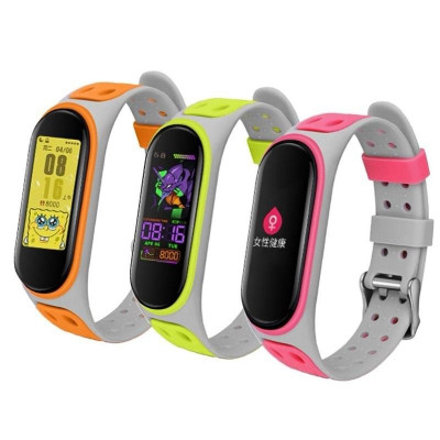 Dây Silicon SIÊU MỀM nhiều màu sắc dành cho Xiaomi Miband 7