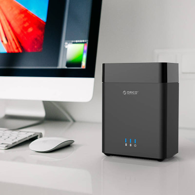 Hộp Đựng Ổ Cứng HDD 2 Khay Orico 3.5