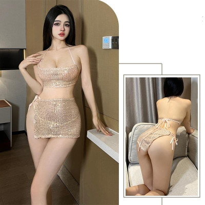 Set Váy Ngủ Sexy Đẹp Quyến Rũ Và Gợi Cảm,Set Đồ Ngủ Gợi Cảm, Set Áo Liền Quần Co Dãn Sexy, Váy Ngủ Có Mút Ngực Gợi Cảm C