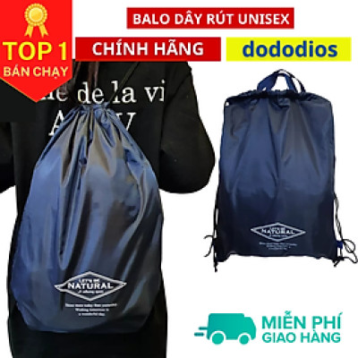 Balo dây rút unisex, Balo dây rút gấp gọn, vải dù chống thấm nước, Balo dây rút unisex, túi gấp, túi dây rút - vải dù chống thấm nước - Chính hãng dododios