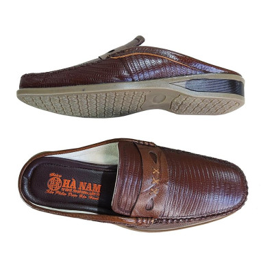 Dép Bít Mũi Nam HÀ NAM Da Bò Thật Cao Cấp GGSB20162