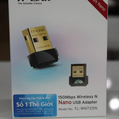 Bộ Chuyển Đổi USB Wifi Nano TP-Link TL-WN725N Chuẩn N 150Mbps - Hàng Chính Hãng