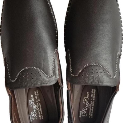 Giày Mọi Nam BIGGBEN Da Bò Thật Cao Cấp GM113