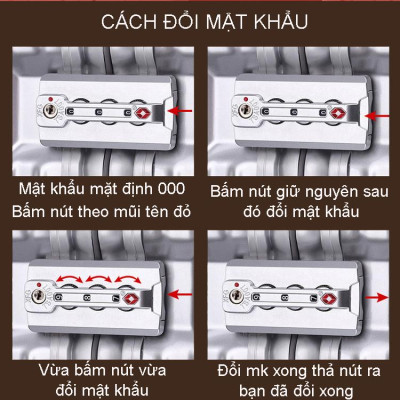 Vali Nhôm Nguyên Khối Khóa Sập NiceVilla 24inch