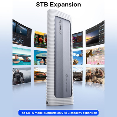 Hộp ổ cứng SSD ORICO M.2 NVME TypeC AXM2-G2-GY-BP - Hàng Chính Hãng