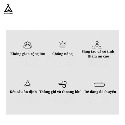 Lều tự động Suncojia, lều ngoài trời chống nắng, lều cắm trại dã ngoại, kích thước 2x2m