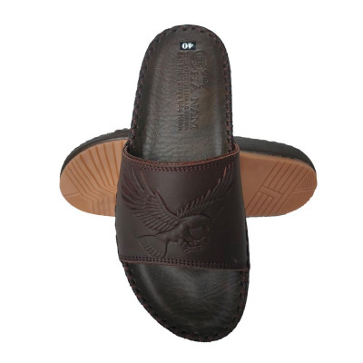 Dép Nam Quai Ngang HÀ NAM Da Bò Thật Cao Cấp DNA2176