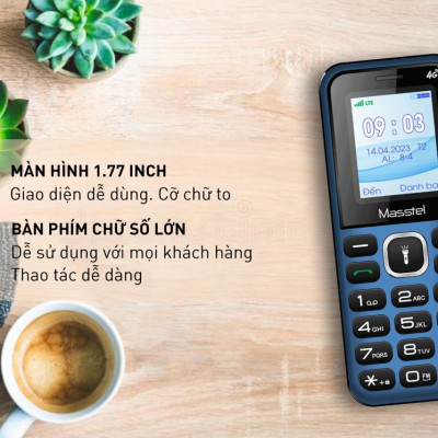 Điện thoại Masstel Izi S1 4G (LTE) Gọi HD Call - Hàng chính hãng