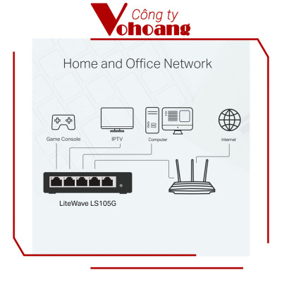 Switch Chia Mạng 5 Cổng Gigabit Tp-Link LS105G Vỏ Kim Loại Thế Hệ Mới - Hàng Chính Hãng