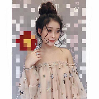 Búi xoăn dễ thương cao cấp- hình thật