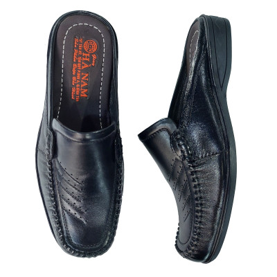 Dép Bít Mũi Nam HÀ NAM Da Bò Thật Cao Cấp GSB2096