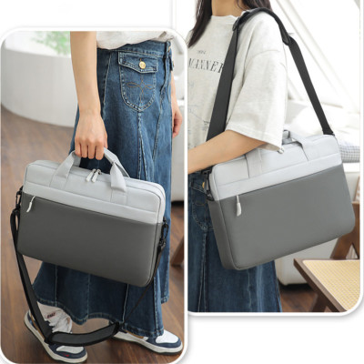 Túi xách chống sốc máy tính laptop surface, túi công sở nam nữ đeo chéo cặp đựng laptop