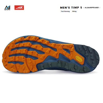 Giày đi leo núi chạy địa hình ALTRA TIMP 5 M DUSTY OLIVE - BLUE/ORANGE