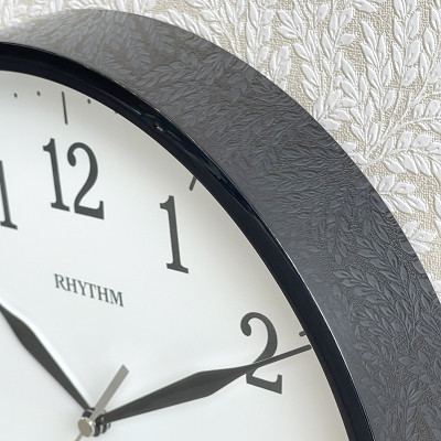 Đồng hồ Rhythm CMG622NR02- Kt 25.7 x 4.0cm, 520g, Vỏ nhựa. Dùng Pin.