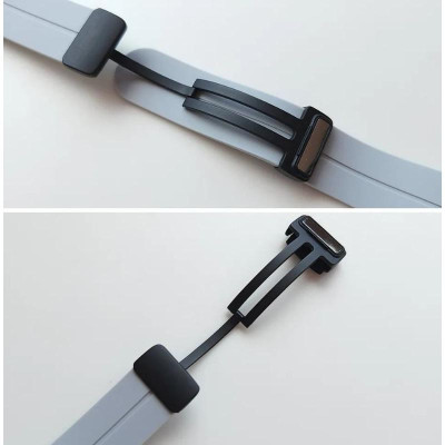 Dây silicon khoá nam châm màu đen dành cho đồng hồ Vivowatch 5