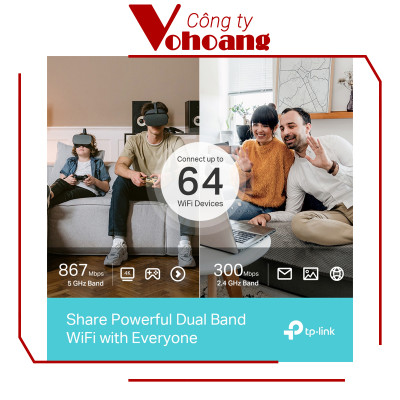 TP-Link Archer MR600 Router Wi-Fi Gigabit Băng Tần Kép 4G+ Cat6 AC1200 - Hàng chính hãng