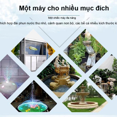 Máy bơm nước ATMAN AT10000 90W, 10000L/Hr lọc nước hồ cá koi, bơm sinh hoạt, tiểu cảnh, đài phun nước cao cấp 