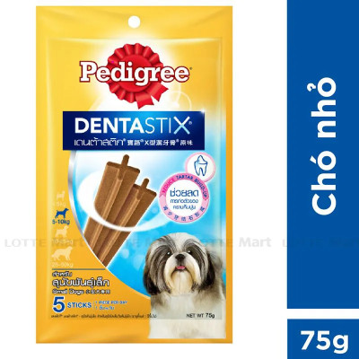 Bánh Xương Chăm Sóc Răng Pedigree Dentastix Small Dogs 75g Dành Cho Chó Nhỏ và Chó Trưởng Thành trên 1 tuổi