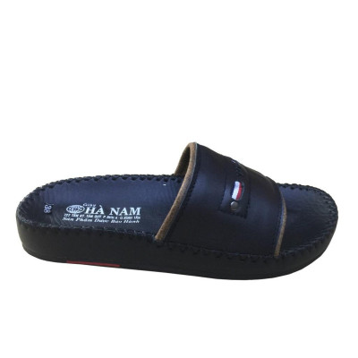 Dép Nam Quai Ngang Da Bò Thật TiTi ĐÔ Cao Cấp DN266d
