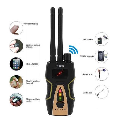 Máy Dò Phát Hiện Theo Dõi Camera, GPS, Định Vị Detector T8000 - Hàng Nhập Khẩu