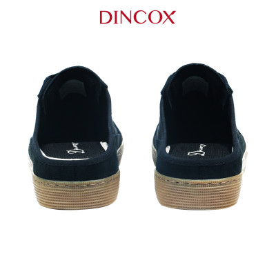 Giày Sục Đạp Gót Mules Vải Sneaker Nam DINCOX DC37 Lazy Mule Black