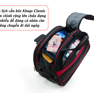 Túi Vali Cần Kéo Xbags Classic Xb 6102, Vali Kéo Chống Thấm Nước, Bền Màu Hiệu Quả