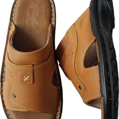 Dép Nam May Đế BIGGBEN Da Bò Thật DN155