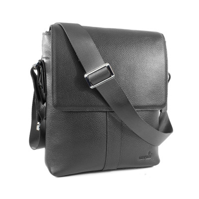 Túi Da Ipad, Túi Đeo Chéo SM242 Da Bò Màu Đen, Nâu