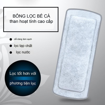Bông Lọc Bể Cá Than Hoạt Tính 2IN1 | Dùng Cho Máy Lọc Thác Nước Siêu Sạch