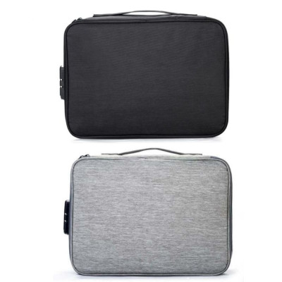 Cặp túi đựng máy tính laptop, túi tài liệu, hồ sơ giấy tờ cỡ lớn có khóa an toàn, túi treo tay kéo vali có quai xách đa năng- Hàng chính hãng