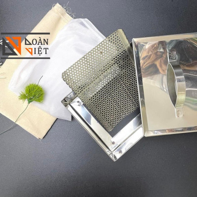 [+TẶNG] Khuôn làm ĐẬU PHỤ (đậu hủ, đậu khuôn) TÀU HỦ - C. Liệu INOX KHÔNG RỈ cao câp - SIZE LỚN. Chuyên phục vụ Sp Gia d