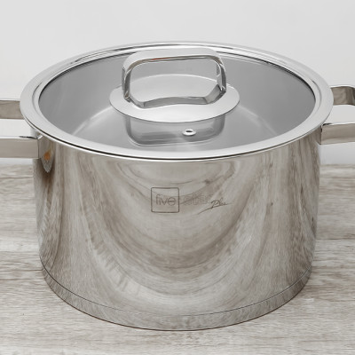 Bộ nồi và chảo chống dính vân đá inox 304 cao cấp Fivestar Plus 5 món nắp kính , tặng 1 vá canh