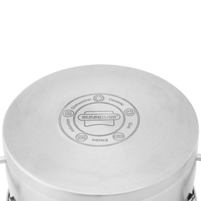 Bộ 3 Nồi Inox 5 Đáy Nắp Kính Sunhouse MAMA SH784 (16cm, 20cm, 24cm)
