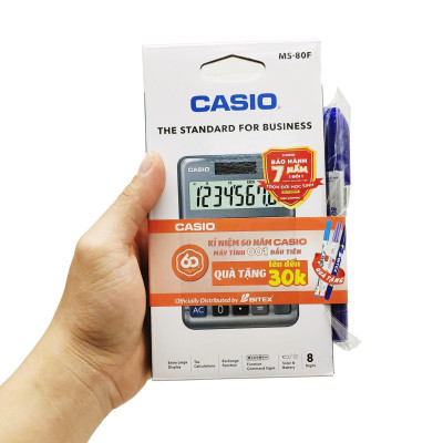 Máy Tính Văn Phòng Casio MS - 80F - Kèm Quà Chất 04