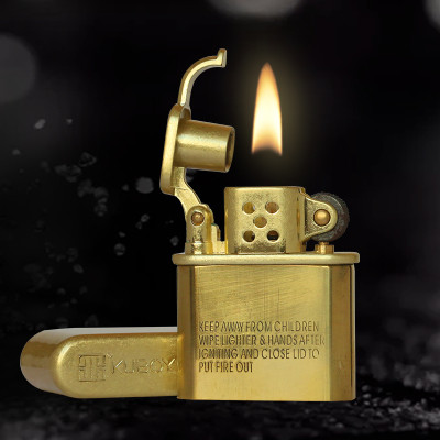 Vỏ Hột Quẹt Bật Lửa Zorro Kuboy KZ506 Thiết Kế Độc Lạ Cổ Điển Sang Trọng - Dùng Xăng Đá Cao Cấp