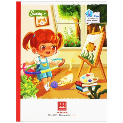 Combo 5 Vở 5 Ô Ly 96 Trang 80gsm Class Sunny - Hồng Hà 0307 (Mẫu Màu Giao Ngẫu Nhiên)