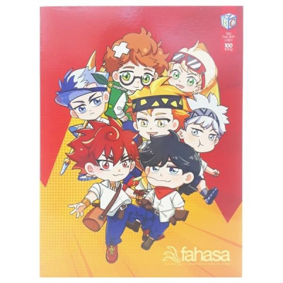 Tập Học Viện Alpha 4 Ô Ly 100 Trang ĐL 120g/m2 - FAHASA (Mẫu Màu Giao Ngẫu Nhiên)