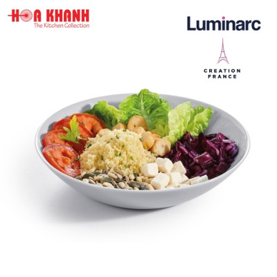 Đĩa Sâu Thủy Tinh Luminarc Diwali Granit 20cm cường lực, kháng vỡ - Bộ 3 đĩa - P0703