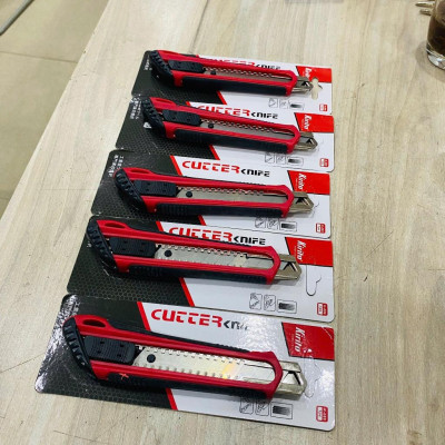 [COMBO 5 Dao rọc giấy KIRITO]  lưỡi 18mm - Dụng cụ hỗ trợ trong văn phong cho việc cắt giấy, dây điện, bìa cứng.