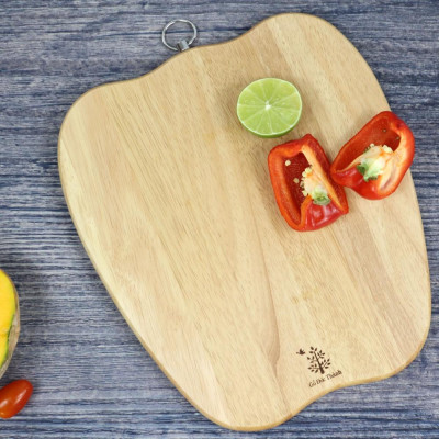 Thớt gỗ hình quả ớt chuông | Gỗ Đức Thành - 03831 | Đạt chứng nhận vệ sinh an toàn thực phẩm