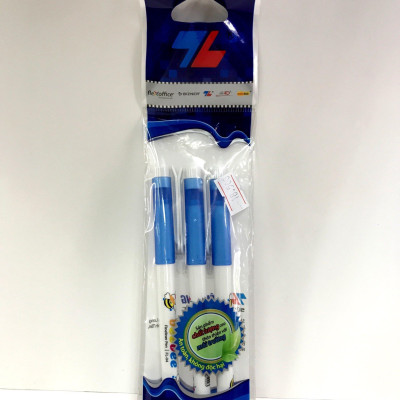 Vỉ 3 Bút Lông Kim FL-04 - Mực Xanh + Tặng Kèm 1 Bút Cùng Loại