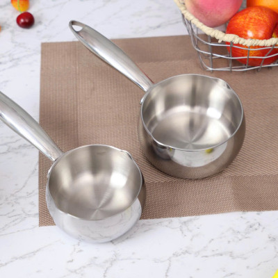 Quánh Inox Seka SKM38 Đường Kính 10, 12, 14, 18cm Nấu Cháo Quấy Bột Xào Sốt Tiện Lợi, Dùng Mọi Loại Bếp