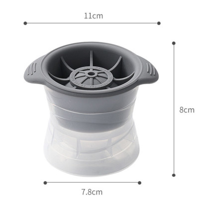 Khuôn Làm Đá Hình Cầu KUNBE, Dụng Cụ Tạo Viên Đá Hình Bi Tròn 6cm Độc Đáo - Giao Màu Ngẫu Nhiên