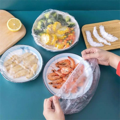 COMBO 3 Túi Màng Bọc Thực Phẩm Co Giãn Siêu Dai Có Chun Kèm Túi Gấu - Mũ Chùm Đầu Dùng 1 Lần Tiện Lợi